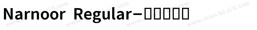 Narnoor Regular字体转换
